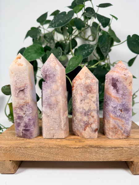 Flower Agate x Pink Amethyst - you pick
