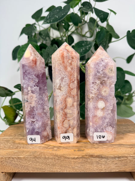 Flower Agate x Pink Amethyst - you pick