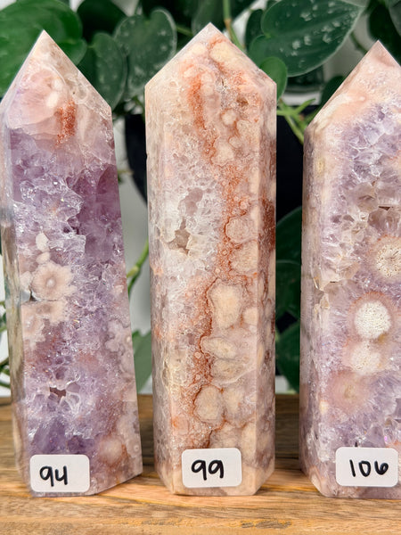 Flower Agate x Pink Amethyst - you pick
