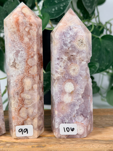 Flower Agate x Pink Amethyst - you pick