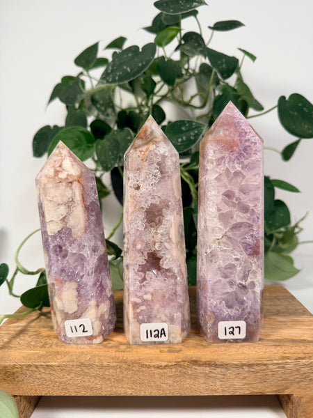 Flower Agate x Pink Amethyst - you pick