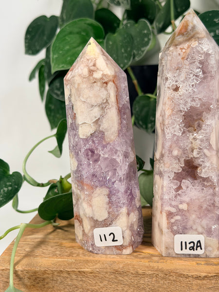 Flower Agate x Pink Amethyst - you pick
