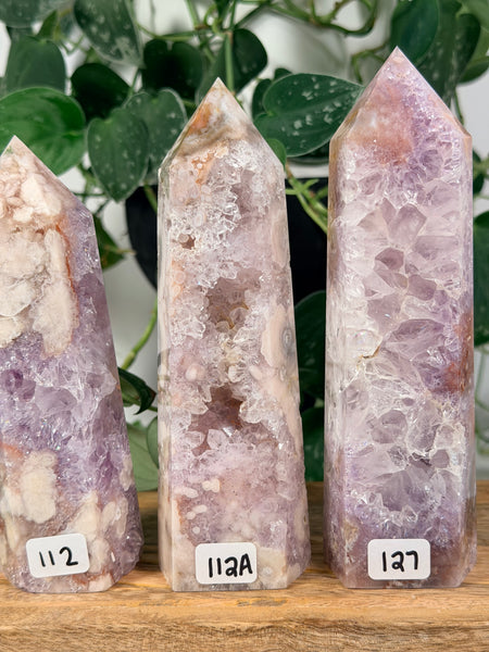 Flower Agate x Pink Amethyst - you pick