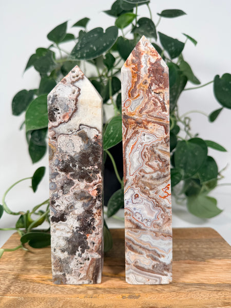 Mexican Crazy Lace Agate Towers - you pick