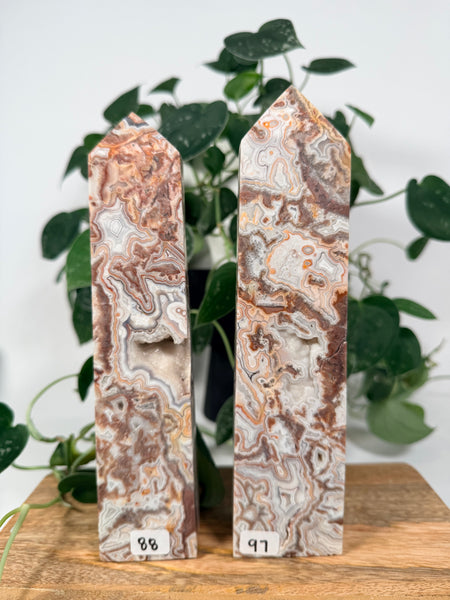 Mexican Crazy Lace Agate Towers - you pick