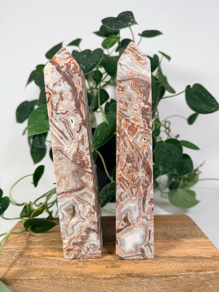 Mexican Crazy Lace Agate Towers - you pick