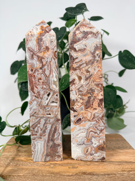 Mexican Crazy Lace Agate Towers - you pick