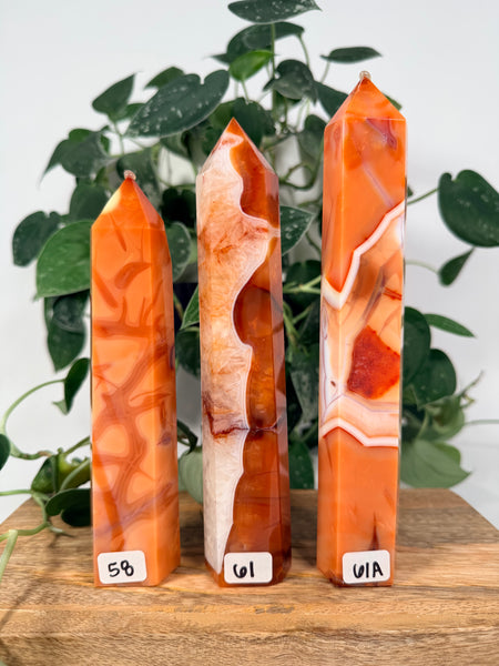 Carnelian Agate Towers - you pick