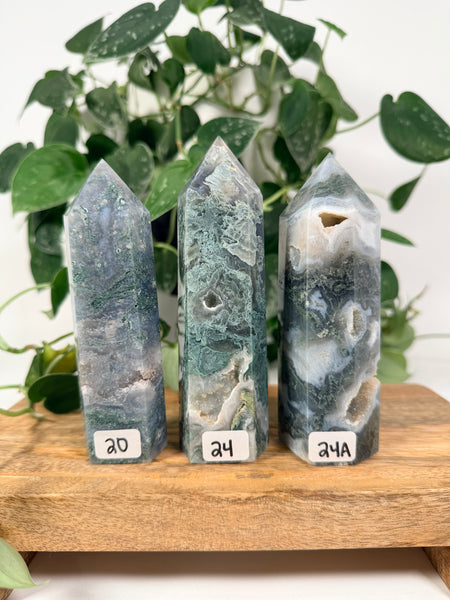 Moss Agate Towers - you pick