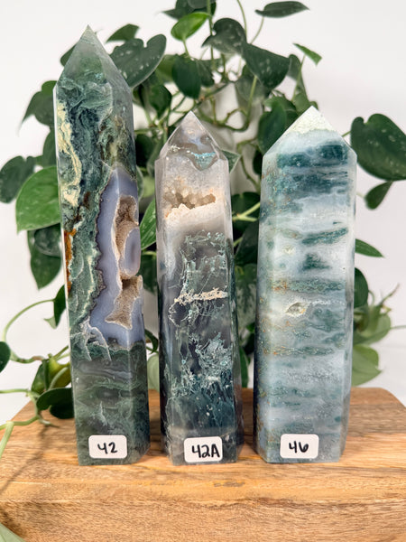 Moss Agate Towers - you pick