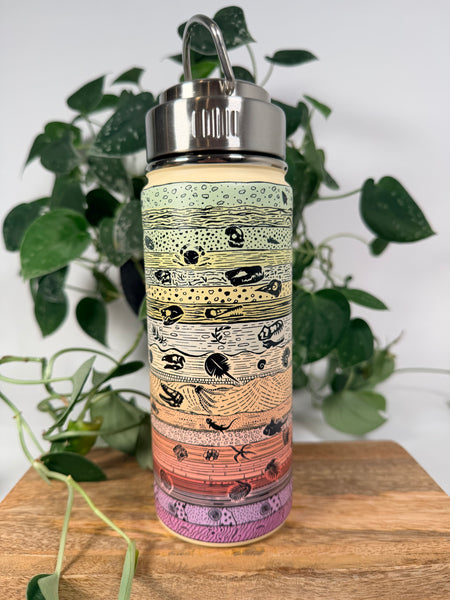 18oz Fossil Steel Bottle