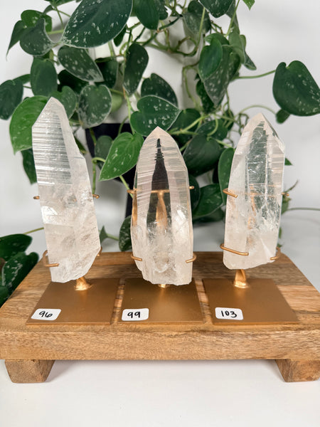 Lemurian Quartz w/ Stand - you pick