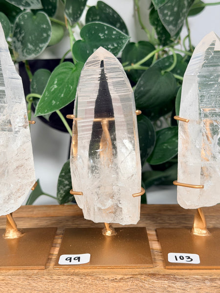 Lemurian Quartz w/ Stand - you pick