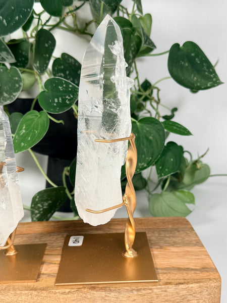 Lemurian Quartz w/ Stand - you pick