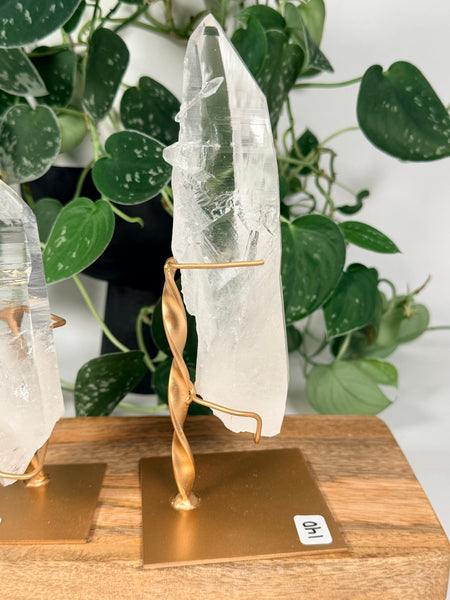 Lemurian Quartz w/ Stand - you pick