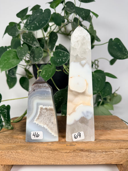 Druzy Agate Towers - you pick