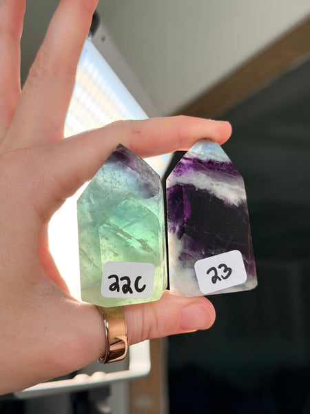 Brazilian Fluorite Towers - you pick