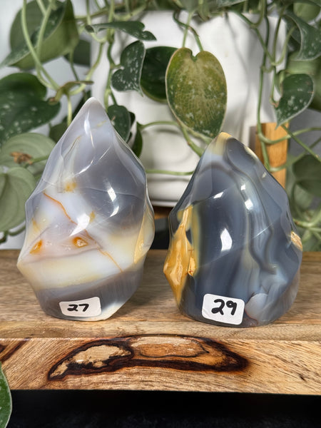 Orca Agate Flames