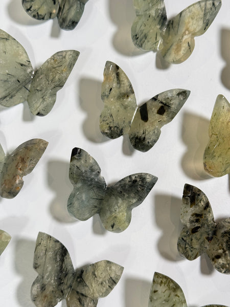 Prehnite 3D Butterfly
