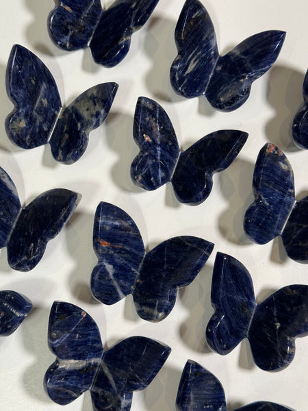 Blue Sodalite 3D Butterfly