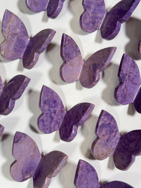 Purple Jade 3D Butterfly