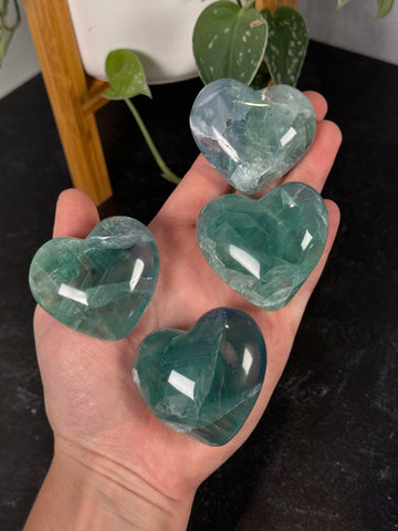 HQ Fluorite Hearts - MD