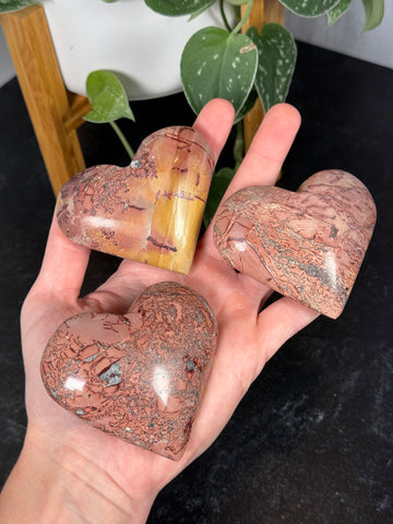 Mookaite Hearts from Morocco