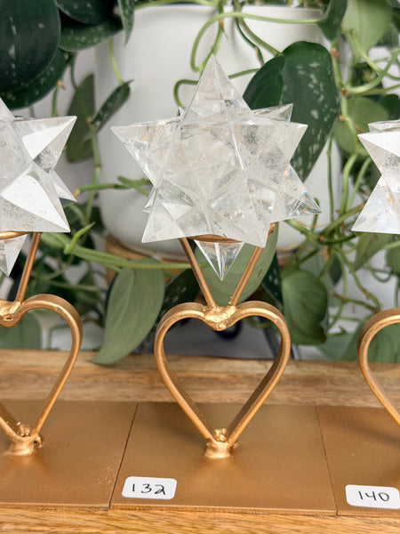 Clear Quartz Asteroid w/ Stand - you pick