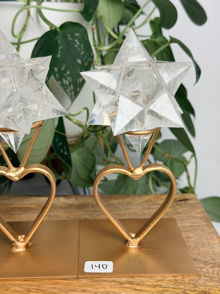 Clear Quartz Asteroid w/ Stand - you pick