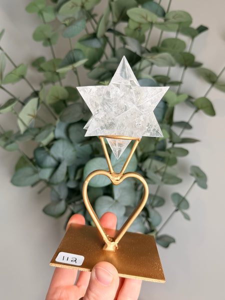 Clear Quartz Asteroid w/ Stand - you pick