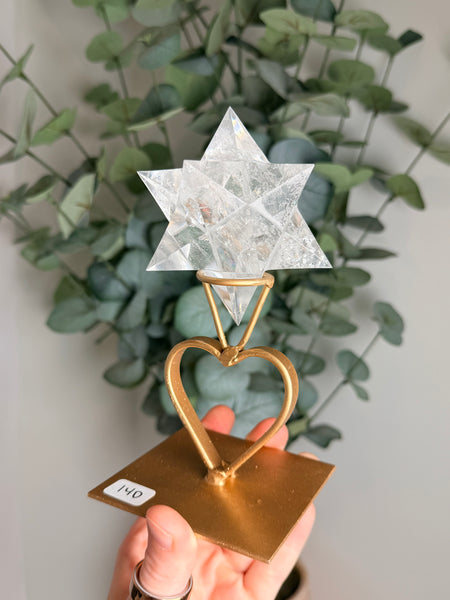 Clear Quartz Asteroid w/ Stand - you pick