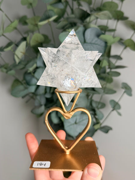 Clear Quartz Asteroid w/ Stand - you pick