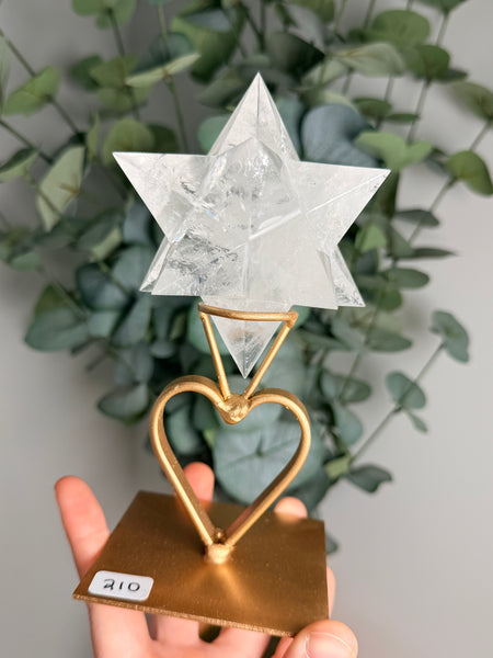 Clear Quartz Asteroid w/ Stand - you pick
