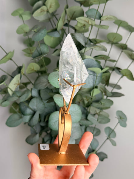 Clear Quartz Faceted Free Form - you pick