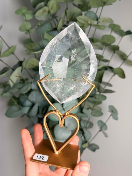 Clear Quartz Faceted Free Form - you pick