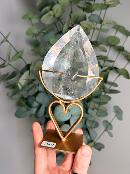 Clear Quartz Faceted Free Form - you pick