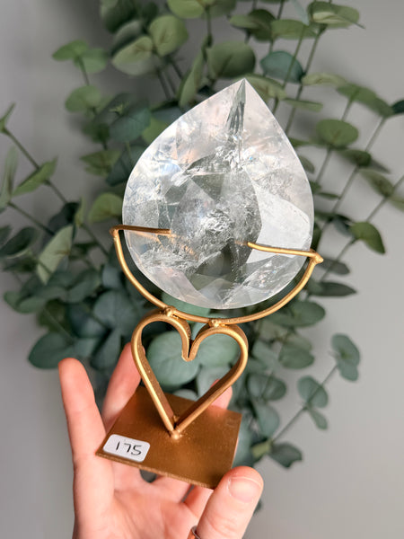 Clear Quartz Faceted Free Form - you pick