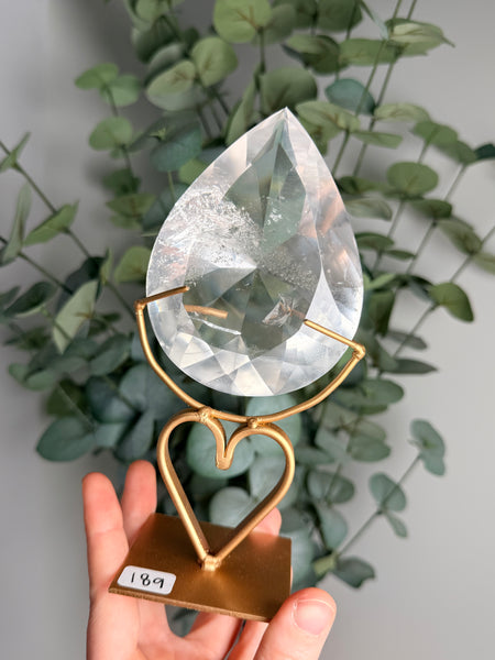 Clear Quartz Faceted Free Form - you pick