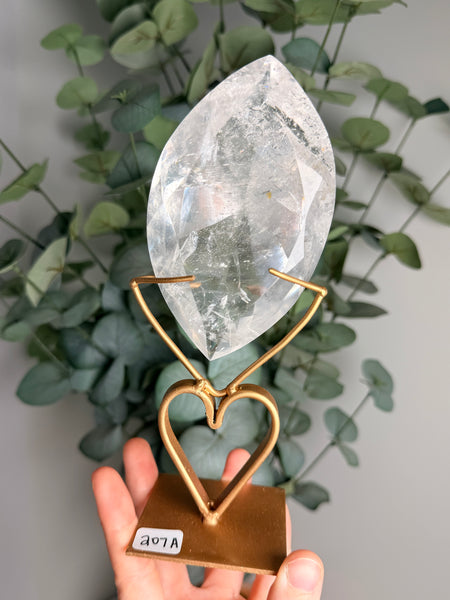Clear Quartz Faceted Free Form - you pick