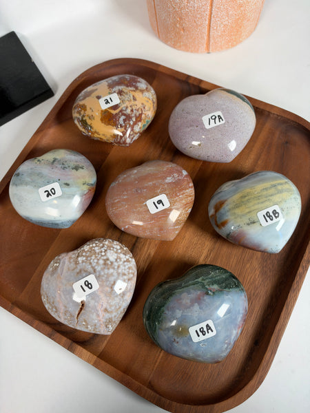 Sea Jasper Hearts - you pick