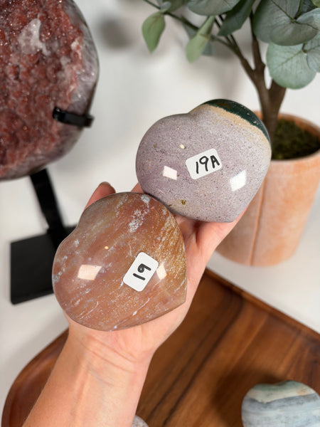 Sea Jasper Hearts - you pick