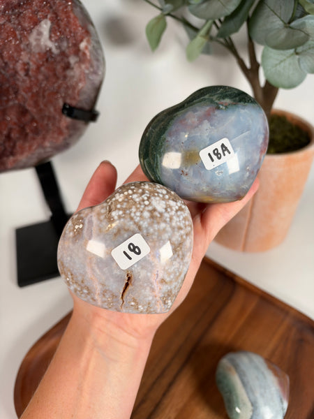 Sea Jasper Hearts - you pick