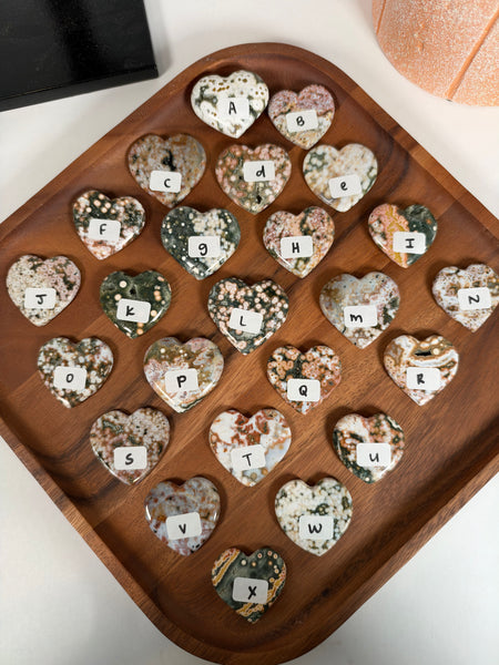 Ocean Jasper Hearts - you pick