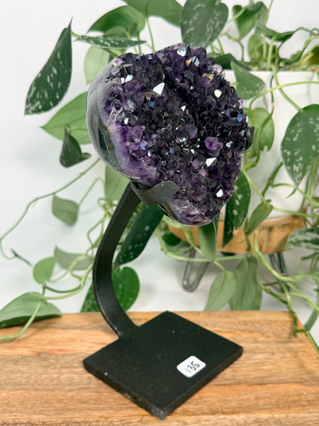Grape Jelly Amethyst w Stand