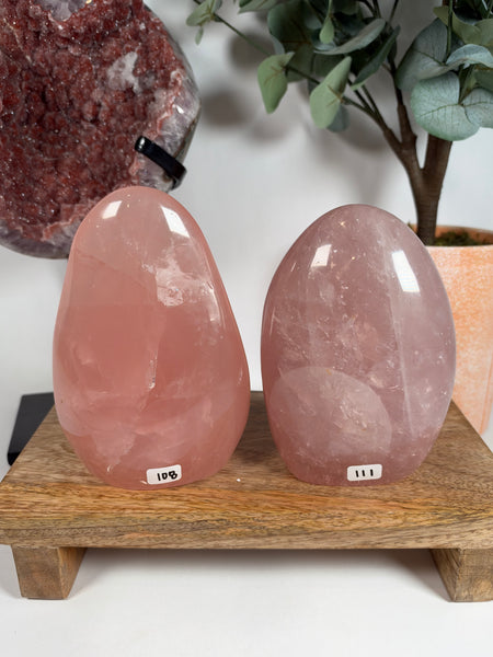 Rose Quartz Free Forms - you pick