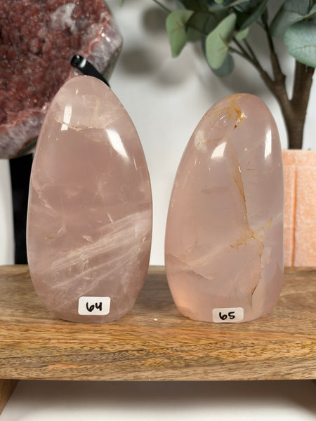 Rose Quartz Free Forms - you pick