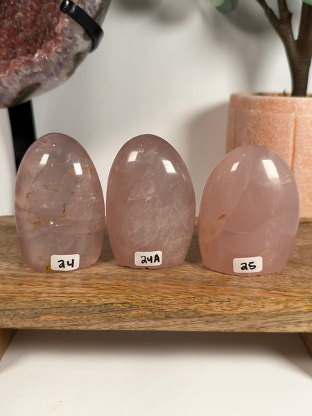 Rose Quartz Free Forms - you pick