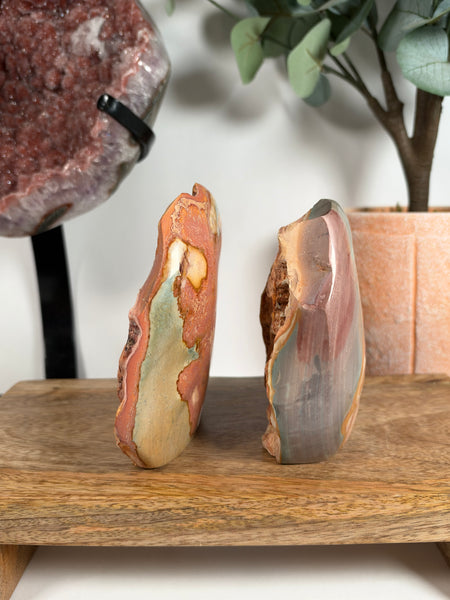 Polychrome Jasper Half Polished Free Forms - you pick
