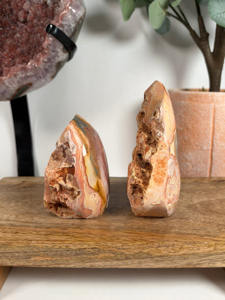 Polychrome Jasper Half Polished Free Forms - you pick