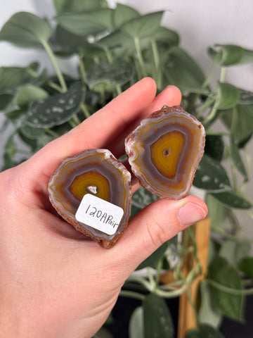 Malawi Agate Pair - 120A